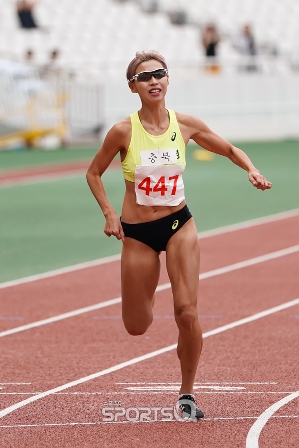 제100회 전국체전 여자 일반부 400m, 1위 김민지 56초02